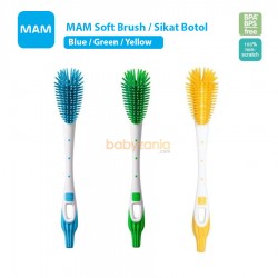 MAM Soft Brush Sikat Botol Susu Bayi - Blue /...